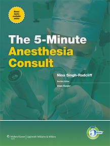 5-Minute Anesthesia Consult